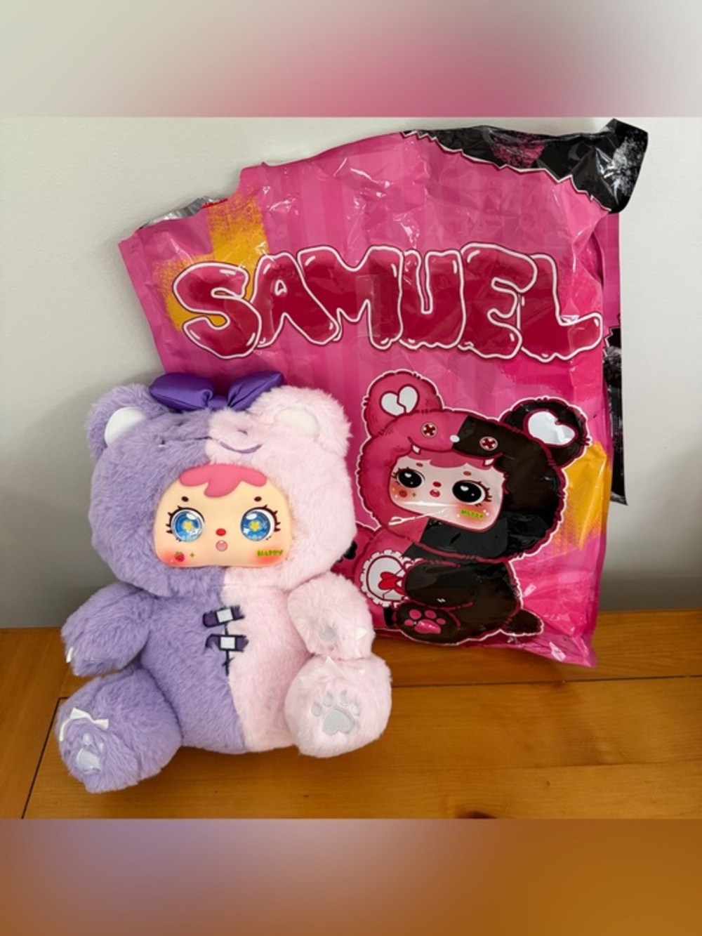 Samuel‎ 400% Confirmed Purple Snuggle Bear Plush Large Doll